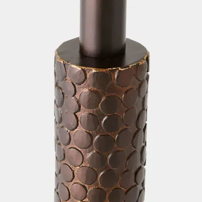 Kelly Bronze-White Hammered Martini Table