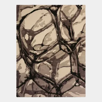 Eyes On The World Ivory/Black Rug