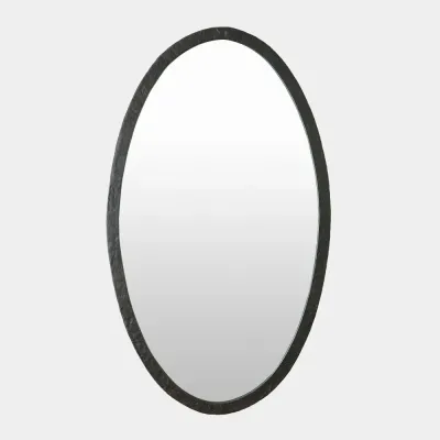 Tyrion Forged Iron Oval Mirror