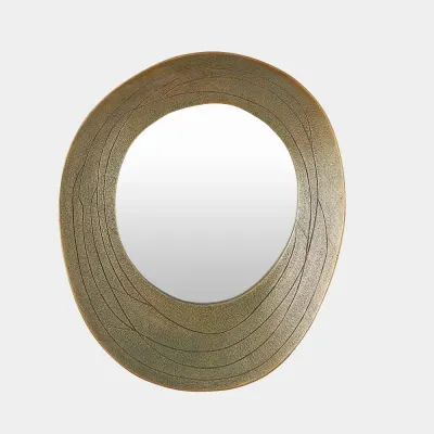 Saturn Antique Gold Mirror