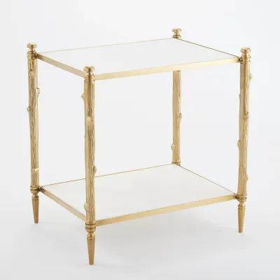 Arbor Side Table Brass