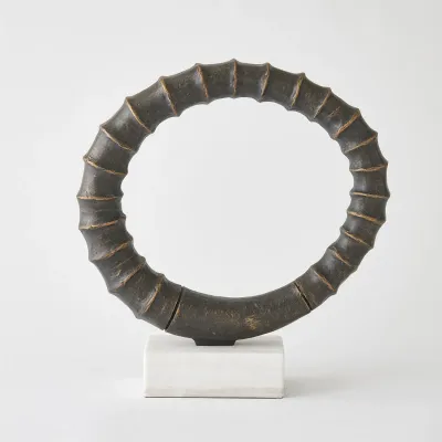 Infinity Horn Sculpture - Bronze