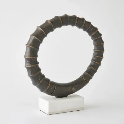 Infinity Horn Sculpture - Bronze