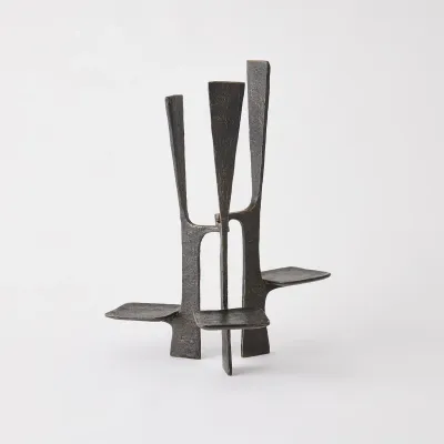 Triune Candleholder - Bronze