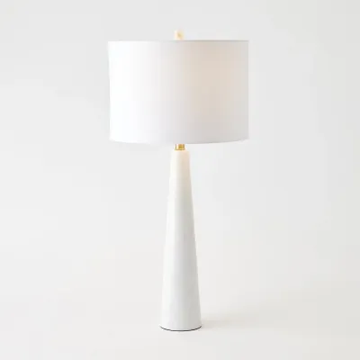 Pinnacle Marble Lamp - White