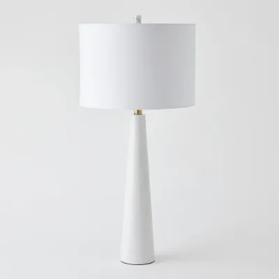 Pinnacle Marble Lamp - White