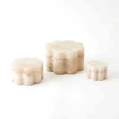 Cumulus Alabaster Wide Box Cream Small