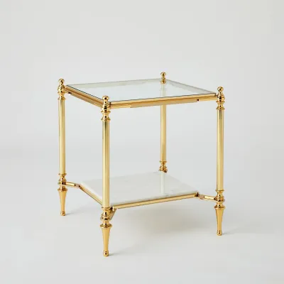 Medford Side Table Brass