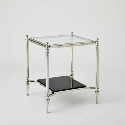 Medford Side Table Nickel