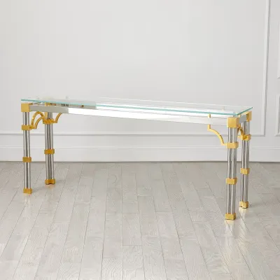 Tri Column Console Table