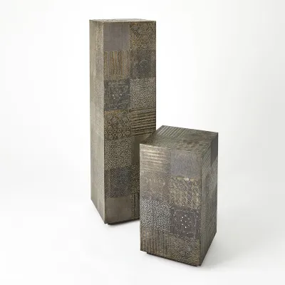 Navigator Side Table Antique Gunmetal