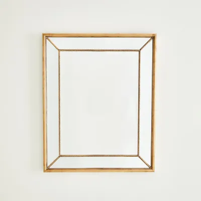 Gilded Rope Mirror Gold
