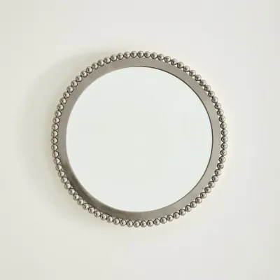 Ball Bearing Mirror Silver Leaf Small