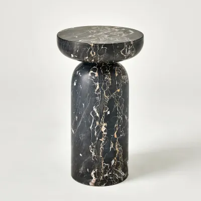 Tumble Accent Table Golden Portoro Marb