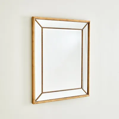 Gilded Rope Mirror Gold