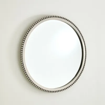 Ball Bearing Mirror Silver Leaf Large