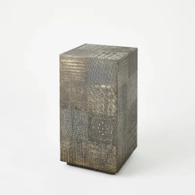Navigator Side Table Antique Gunmetal