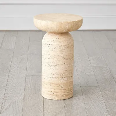 Tumble Accent Table Travertine