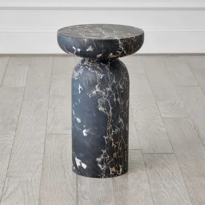 Tumble Accent Table Golden Portoro Marb