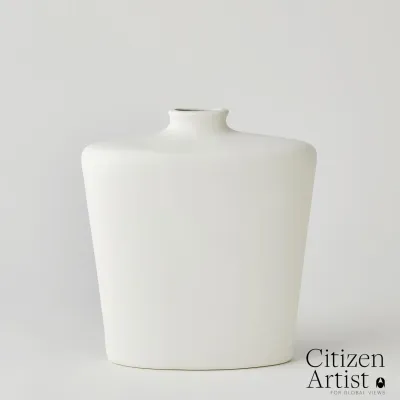 Terzo Vase Matte White Small