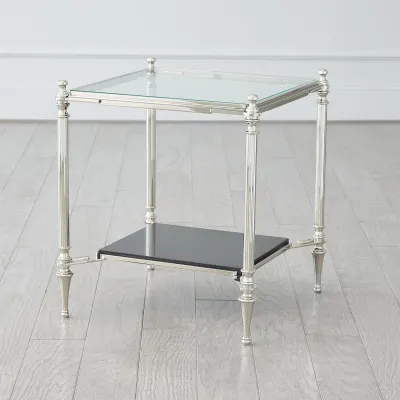 Medford Side Table Nickel