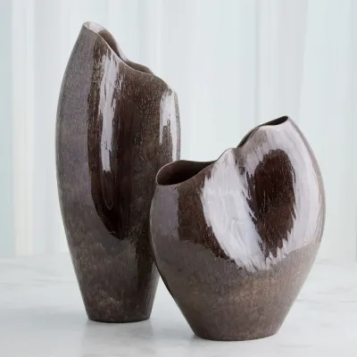 Horn Vase Reactive Amethyst Small