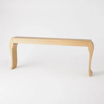 Sliced Cabriole Console Oak