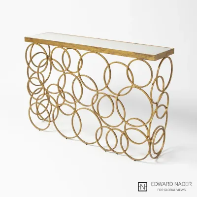 Ring Console Antique Gold