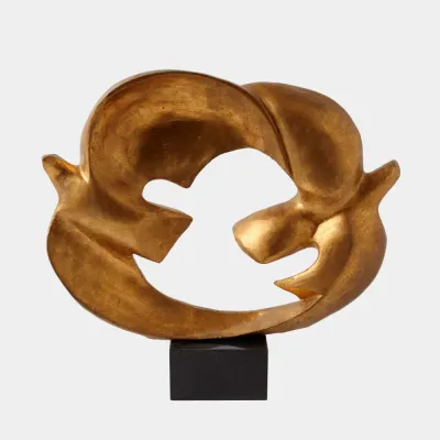 Doves of Peace Sculpture 14"H x 4"W x 16"D