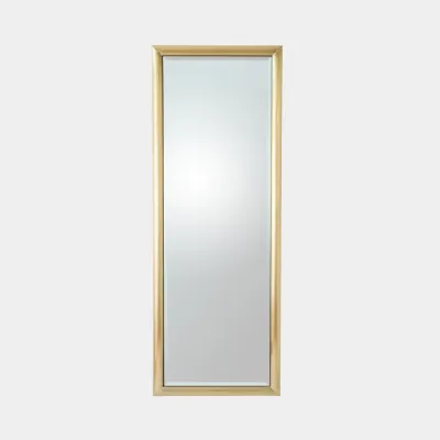 Bennett Brass Rectangular Floor Mirror