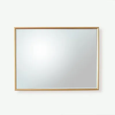 Reeves Brass Rectangular Mirror
