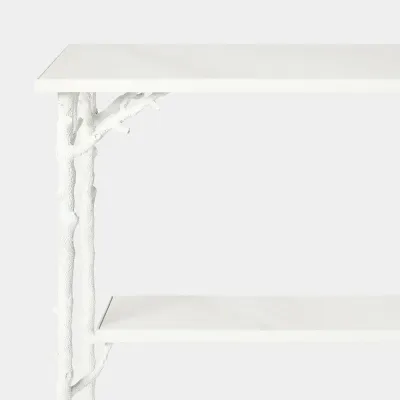 Coral White Console