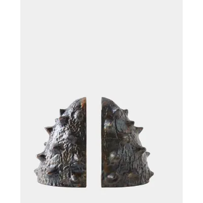 Biomorphic Bronze/Brass Bookends