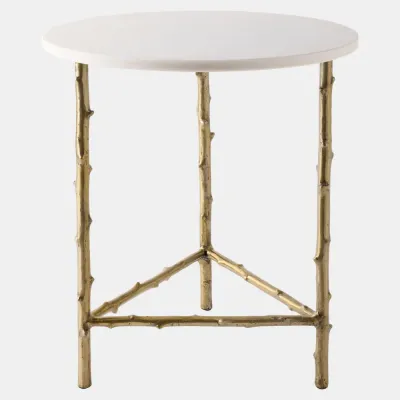 Spina 3-Legged Brass Side Table