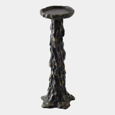 Melting Black Pillar Candle Holder