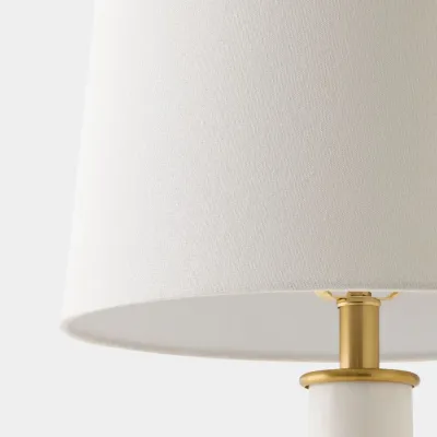 Column White Marble Lamp