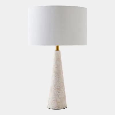 Mosaic Linen Marble Lamp