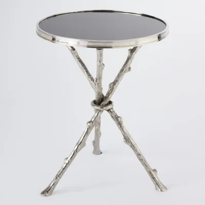 Twig Table Nickel/Black Granite