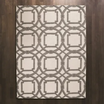 Arabesque Rug Grey/Ivory 11' x 14'