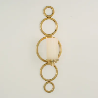 Progressive Ring Sconce Brass