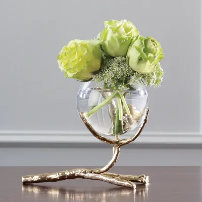 Twig Vase Holder Brass