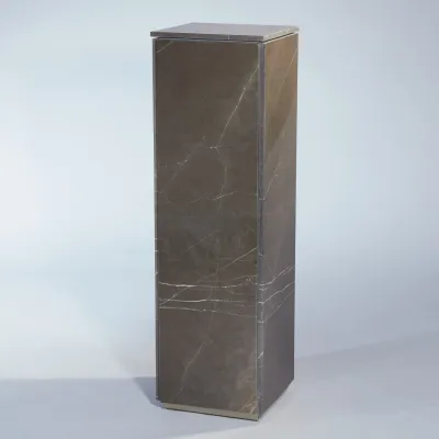 Graffito Marble Pedestal