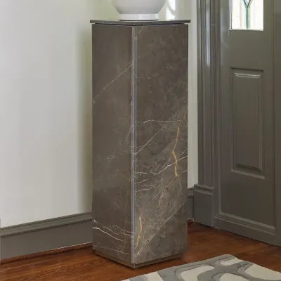 Graffito Marble Pedestal