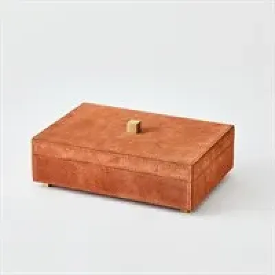 Posh Box - Rust Suede - Small