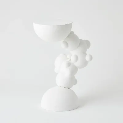 Bubbles Side Table - Matte White