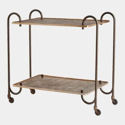 Blade Bronze Bar Cart