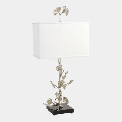 Ginkgo Nickel Table Lamp