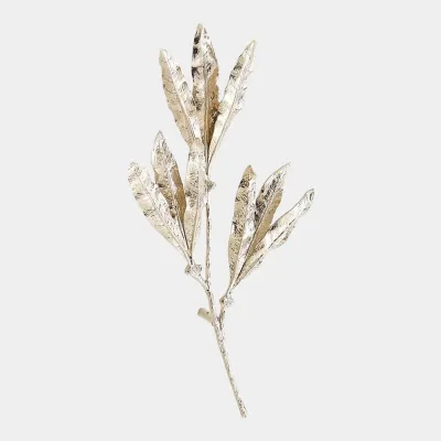 Mango Leaves Nickel Wall Decor