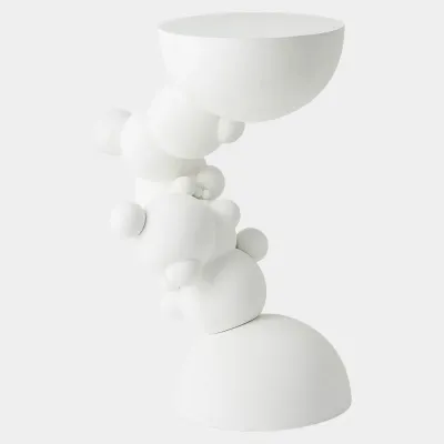Ely Matte White Side Table
