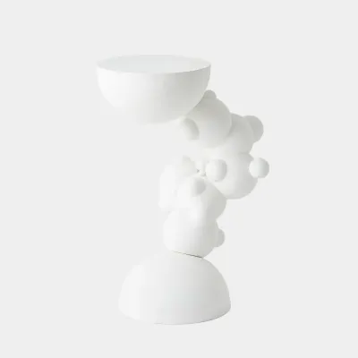 Ely Matte White Side Table